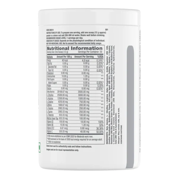 GNC Pro Performance Pre Workout | 30 Servings - Image 2