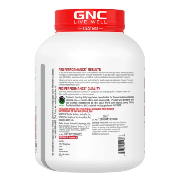 GNC Pro Performance 100% Whey Protein | 4Lb - Image 3