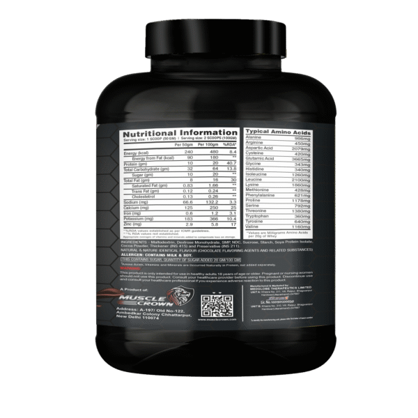 Muscle Crown Hunter Anabolic Gainer | 2.7kg | Chocolate Milkshake - Image 2
