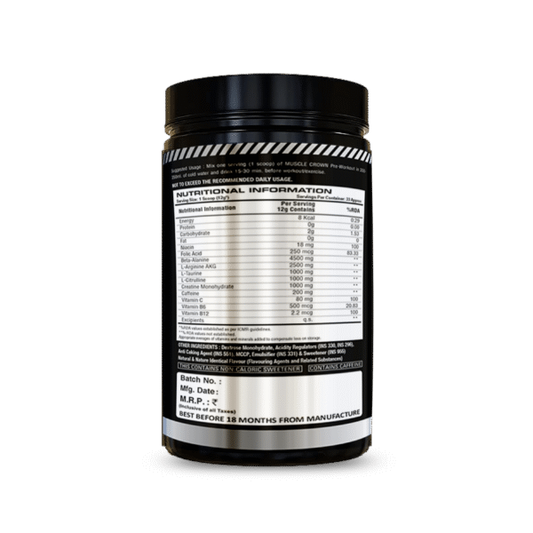 Muscle Crown Revolt Pre Workout 33 Serving - Image 3