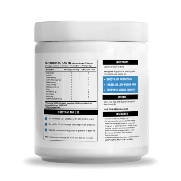 Wellcore Micronised Creatine Monohydrate Unflavored - Image 3