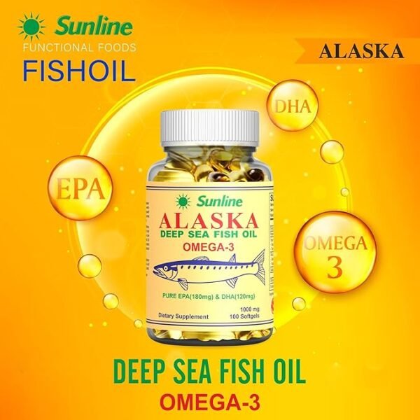 Alaska Omega 3 Fish Oil 100 Softgels - Image 4