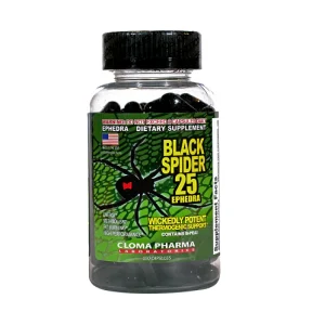 Black Spider Fat Burner by Cloma Pharma | 100 Capsules