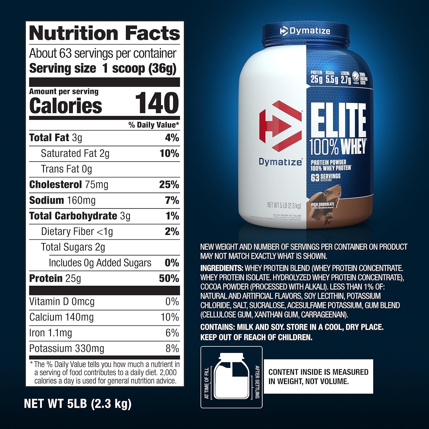 Dymatize Elite Whey Protein Powder – image 3 | Supplementro