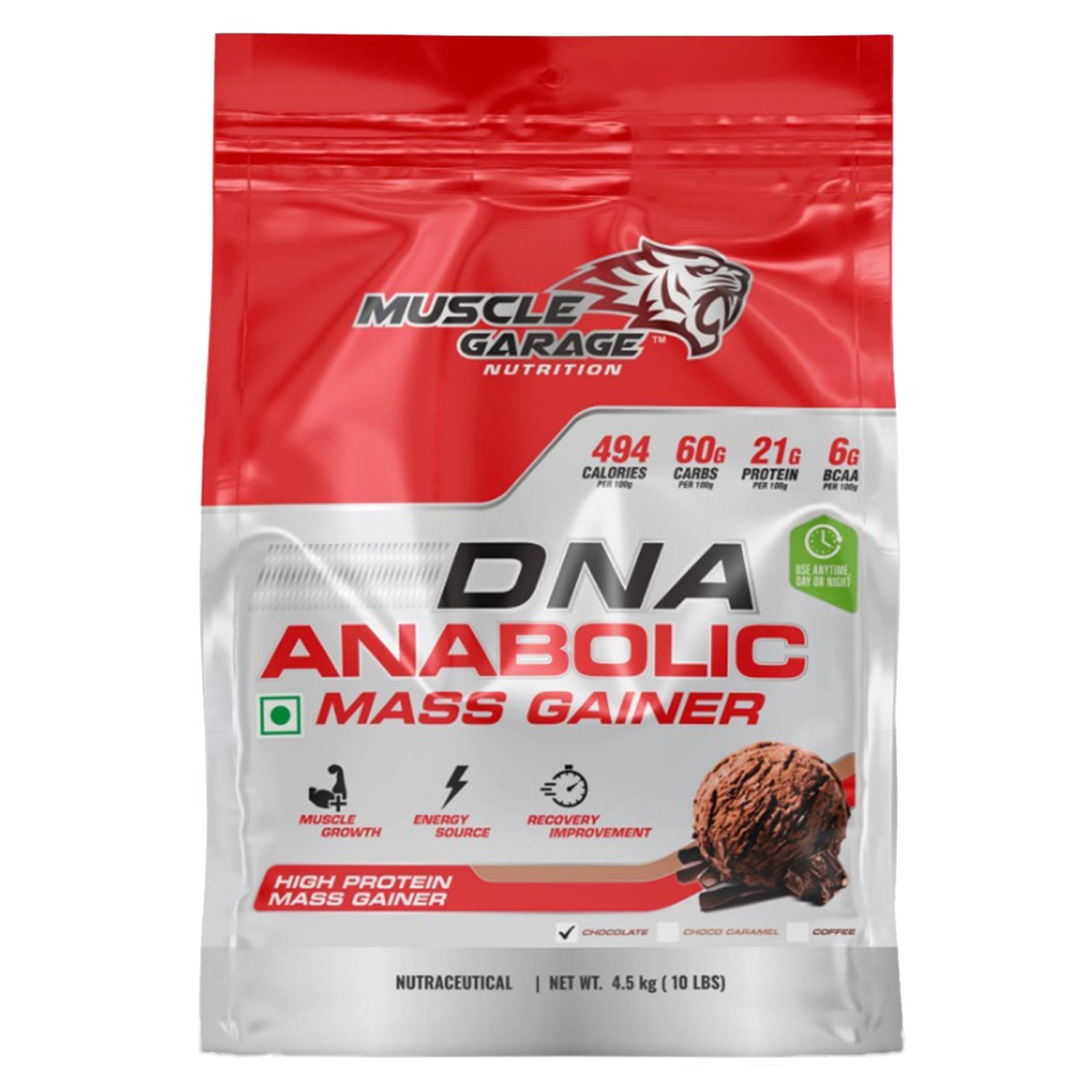 Muscle Garage DNA Anabolic Mass Gainer – choco caramel