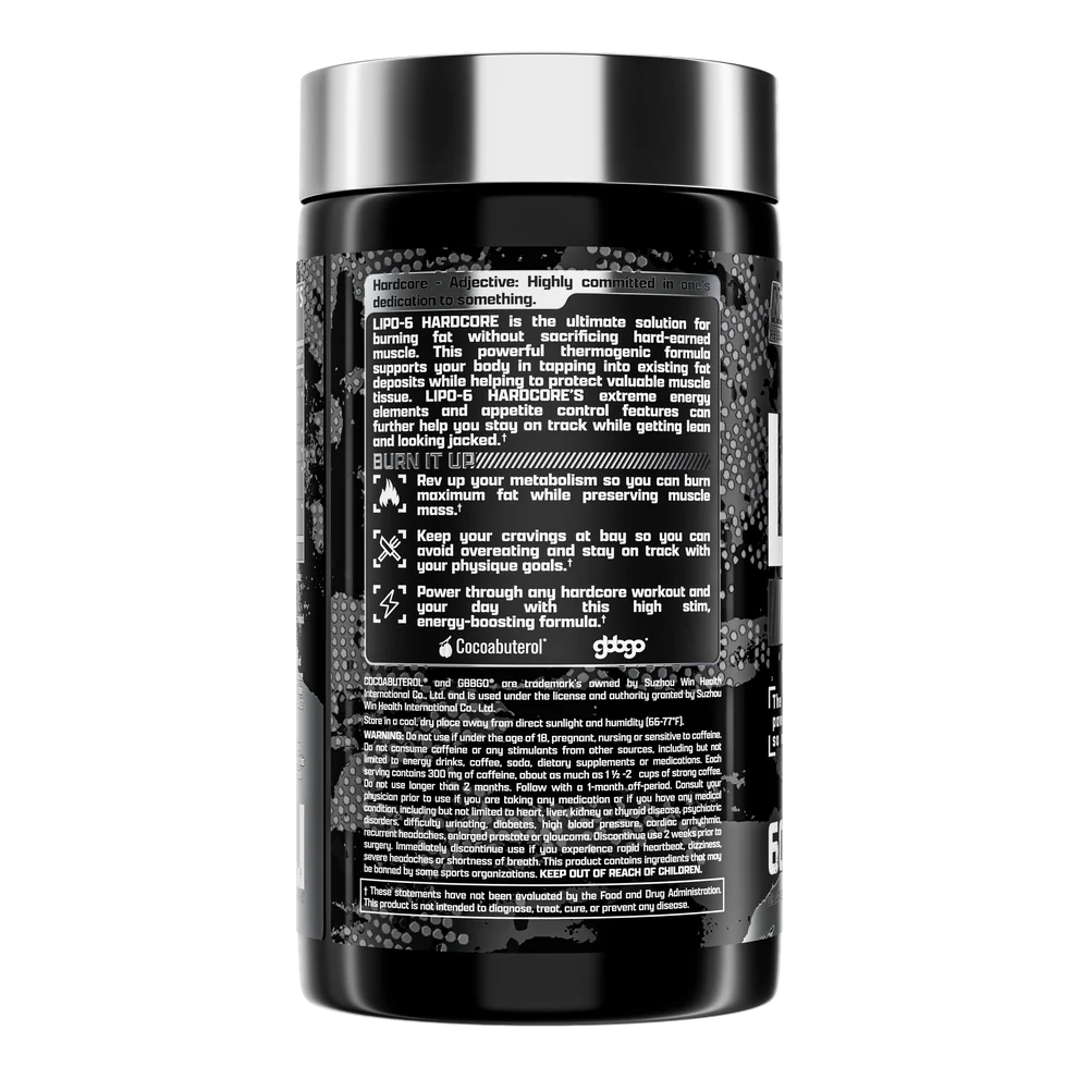 Nutrex Research Lipo-6 Hardcore Fat Burner – image 2 | Supplementro