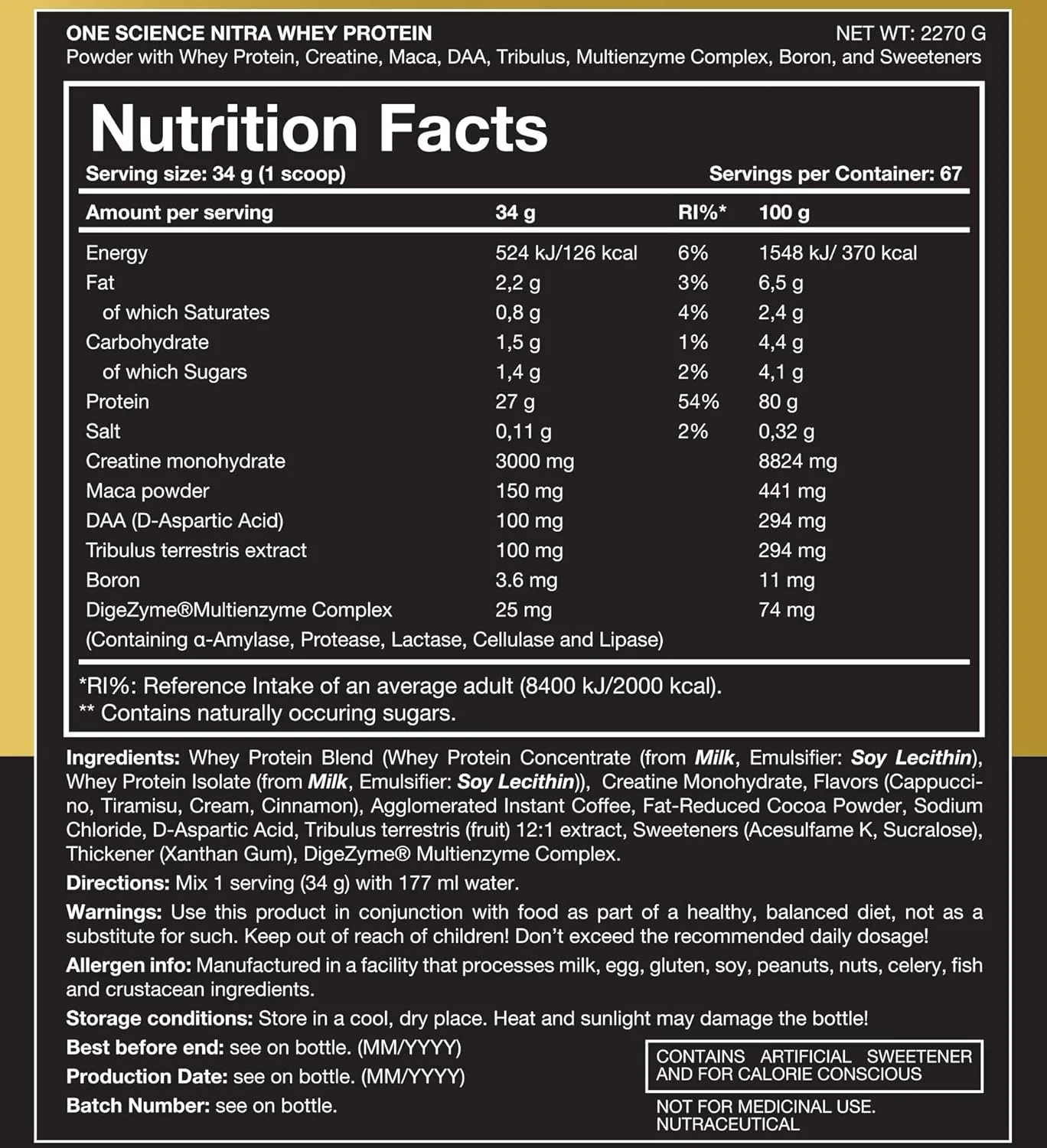 One Science Nitra Whey – One Science Nutrition – image 2 | Supplementro